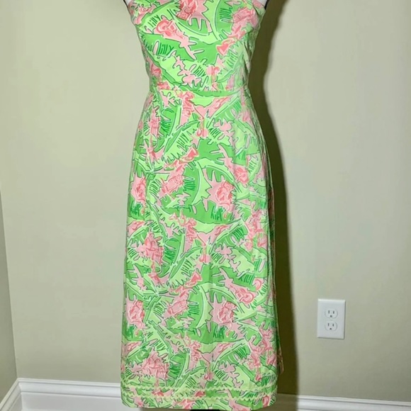 Vintage Lilly Pulitzer Strapless Dress in Musical Monkeys - Picture 1 of 9